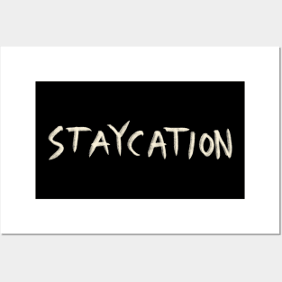 Hand Drawn Staycation Posters and Art